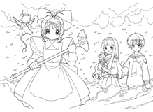 Cardcaptor Sakura Coloring Page